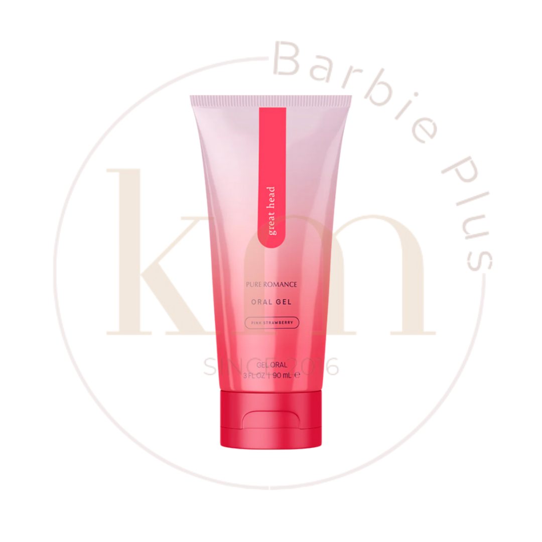 Great Head - Oral Gel - Pink Strawberry (Gel relajante oral)