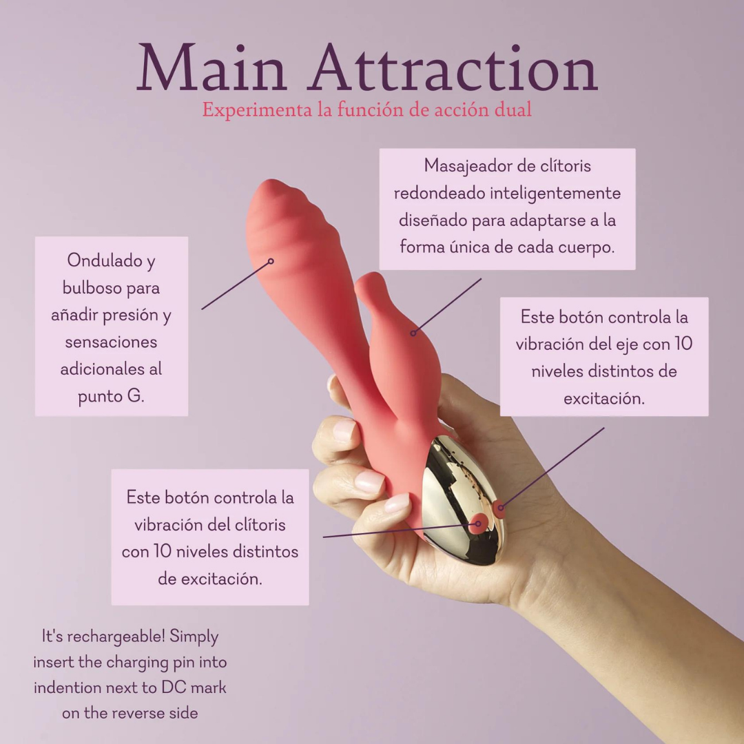 Main Attraction (Vibrador de doble acción)