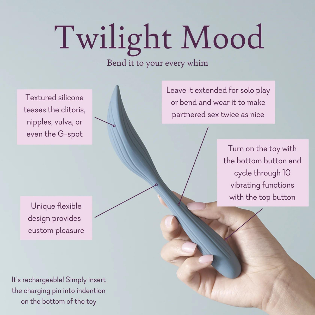 Twilight Mood (Vibrador de varita flexible)